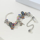 Multicolor Butterfly Drawing Charm Bracelets For Women