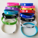 20PCS Lot Chequer Silicone Wristband Band Mix Colors Sports Fittness Rubber