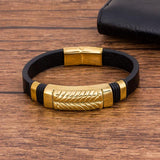 Braided Rope Magnetic Leather Bracelet Men Charm Bangles Jewelry
