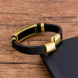Braided Rope Magnetic Leather Bracelet Men Charm Bangles Jewelry