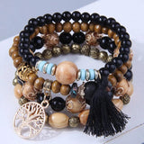 Bohemain Resin Beaded Charm Bracelets For Women Girls