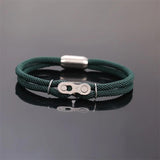 Punk Rock Bike Chain Bracelet Adjustable Rope Bracelet