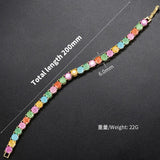 Quicksand Stones Candy Bracelet 6*200mm for Women