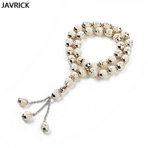 Muslim Prayer Beads Round Bead Tesbih Allah Rosary Islamic Tasbeeh