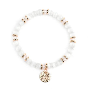 Bohemian Cymophane Cat's Eye Charm Bracelet Women BC305