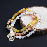 Bohemian Cymophane Cat's Eye Charm Bracelet Women BC305