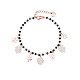 Women Summer Accessories Bracelet Stainless Steel Charms Crystal Beads Chain