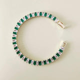 Double Crystal Tennis Bracelet Women Zircon Chain Hand Jewelry