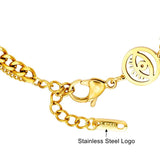 Evil Eye Bracelets Multilayer Golden Stainless Steel Chain Cuban Link
