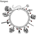Horror Movie Pendant Bracelets Scary Jewelry for Women Cosplay