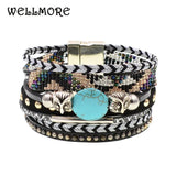 Bohemian Beaded Charm Bracelets for Women
