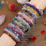 Gemstone Chip Beads Knot Braided Bracelet Crystal Beads Woven Adjustable Bracele