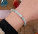 Gemstone Chip Beads Knot Braided Bracelet Crystal Beads Woven Adjustable Bracele