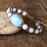 Bohemia Braided Wrap Charm Bracelet Women Men