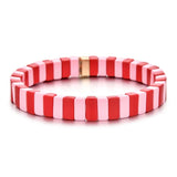 European DIY Jewelry Boho Charm Bracelet Bohemian Rainbow Cuff