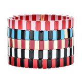 European DIY Jewelry Boho Charm Bracelet Bohemian Rainbow Cuff