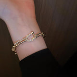 Zircon Chain Hip-hop Bracelet Ins Metallic Jewelry