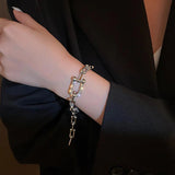 Zircon Chain Hip-hop Bracelet Ins Metallic Jewelry