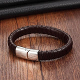 Stainless Steel Leather Charm Bracelet For Women