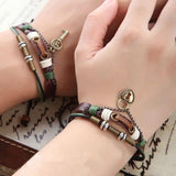 Key Bracelet Lock & Key Couples Leather Bracelet His & Hers Bangles