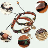 Key Bracelet Lock & Key Couples Leather Bracelet His & Hers Bangles