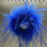 Ostrich Feather Snap Bracelet Cuff Wrist Sleeve Wrap