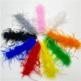Ostrich Feather Snap Bracelet Cuff Wrist Sleeve Wrap