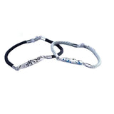 Silver Love Bracelet with Glue Mountain Water Design