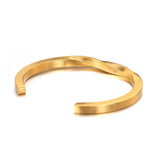 Never Give Up Titanium Spiral Bracelet for Couples