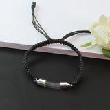 2PCS 6MM Curve Tube Screw Cap Cotton Bracelet Rice Vial Wishing Bracelet
