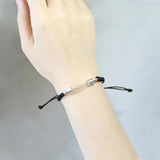 2PCS 6MM Curve Tube Screw Cap Cotton Bracelet Rice Vial Wishing Bracelet