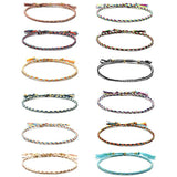 Multicolor Embroidery Thread Friendship Bracelet for Women Girls