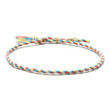 Multicolor Embroidery Thread Friendship Bracelet for Women Girls