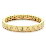Enamel Bead Tile Friendship Bracelet Elastic Stretch
