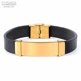 Stainless Steel Metal Watch Band Link Bracelet Watchband Leather Bracelets