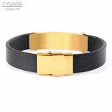 Stainless Steel Metal Watch Band Link Bracelet Watchband Leather Bracelets