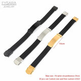 Stainless Steel Metal Watch Band Link Bracelet Watchband Leather Bracelets