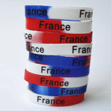20PCS Flag Bracelets National Wristband Toys Soccer Football Fans Teams
