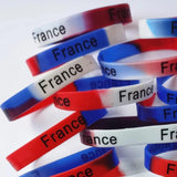 20PCS Flag Bracelets National Wristband Toys Soccer Football Fans Teams