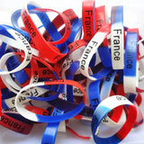 20PCS Flag Bracelets National Wristband Toys Soccer Football Fans Teams