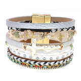 Bohemia Bracelets for Women Charm Beaded Stone Bracelets