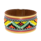 Bohemia Beaded Charm Leather Bracelet for Women