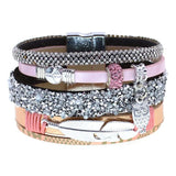 BOHO Leather Bracelets for Women Bead Charm Bracelets Female Jewelry