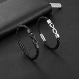 European American Woven Leather Bracelet Men's Rope Bracelet