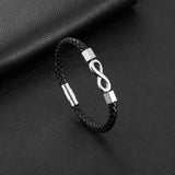 European American Woven Leather Bracelet Men's Rope Bracelet