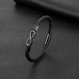 European American Woven Leather Bracelet Men's Rope Bracelet