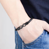European American Woven Leather Bracelet Men's Rope Bracelet