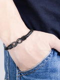 European American Woven Leather Bracelet Men's Rope Bracelet