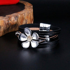 Multilayer Leather Bracelets for Women 4 Colors Magnet Clasp