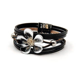 Multilayer Leather Bracelets for Women 4 Colors Magnet Clasp